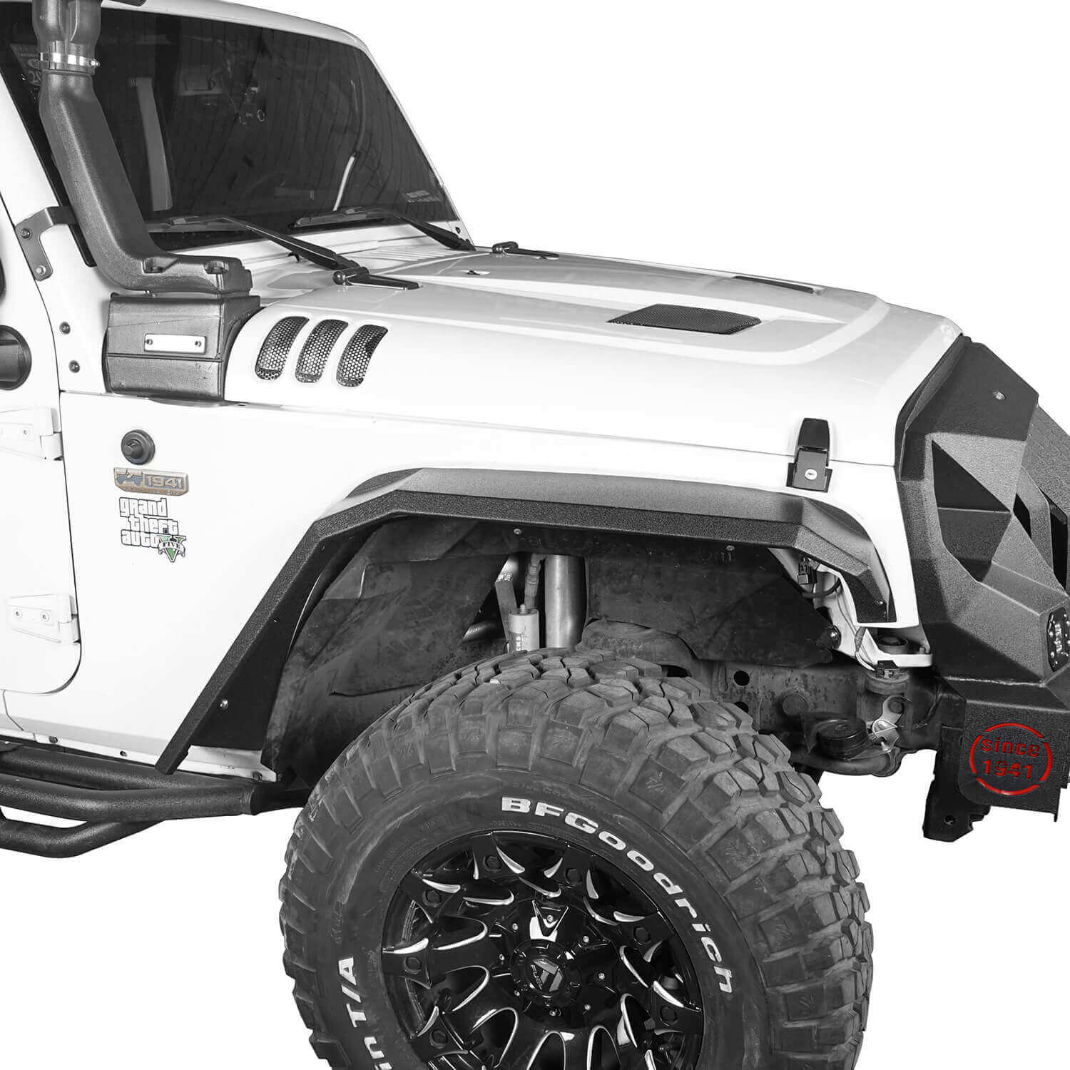 Flat Tube Fender Flares(07-18 Jeep Wrangler JK) - Yittzy