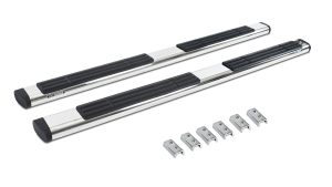 Go Rhino 686404687PS - 6" OE Xtreme SideSteps With Mounting Bracket Kit - Polished Stainless Steel