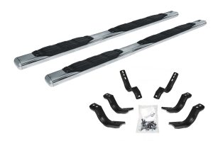 Go Rhino 105434680PS - 5" 1000 Series SideSteps With Mounting Bracket Kit - Polished Stainless Steel