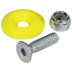 Countersunk Bolt Kit Fluorescent Yellow 10pk