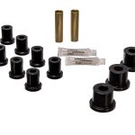 Universal Shock Eyes; Black; Front And Rear; Shock Tower Bayonet End Style; 7/8 in. Nipple; ID 3/8 in.; ID 5/8 in.; 5/8 in. Thick; w/4 Grommets; Performance Polyurethane;