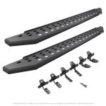 Go Rhino - DT4432T - Dominator Xtreme DT Side Steps with Rocker Panel Mounting Bracket Kit-Double Cab - Textured Black