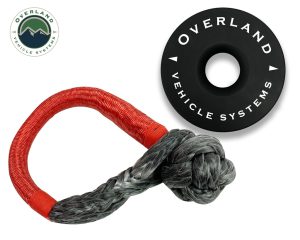 Soft Shackle Recovery Ring Combo Pack - 45,000 lb - Black Overland Vehicle Systems