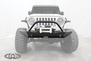 LOD Destroyer Full Front Bumper w/ Bull Bar - Textured Black - TJ/LJ/YJ