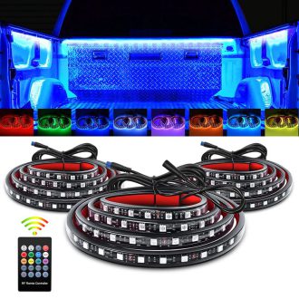 3 Series Multi-Color RGB LED Truck Bed Light Strips with Bluetooth and Remote Control