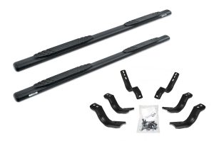 Go Rhino 684404680T - 4" OE Xtreme SideSteps With Mounting Bracket Kit - Textured Black