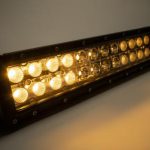 50.0 Inch Amber/White LED Light Bar Double Row Straight Combo Flood/Beam 72W DT Harness 79904 18,000 Lumens Southern Truck Lifts