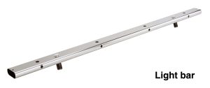 Go Rhino 900PS - Bed Bar Light Bar Mount for "B" Main Bar - Polished Stainless Steel