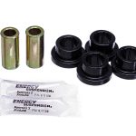 Shock Bushing Set; Black; Front And Rear; Shock Tower Bayonet End Style; OD 1 1/4 in.; 7/8 in. Nipple; ID 3/8 in.; w/4 Bushings/4 Washers; Performance Polyurethane;