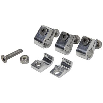 2pc Alum Line Clamps 3/8in 4pk