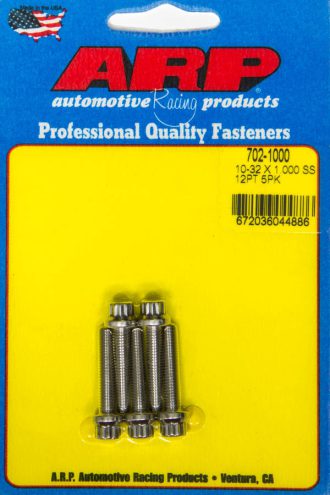 S/S Bolt Kit -12pt (5pk) 10-32 x 1.000