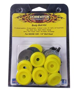 Body Bolt Kit Flou Yellow Hex Head