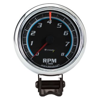 3-3/8 Dia Tachometer 8000 RPM Black Dial