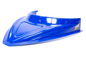 MD3 Hood Scoop 3in Tall Curved Chevron Blue