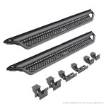 Go Rhino - 6341268020PC - RB10 Running Boards With Mounting Brackets & 2 Pairs of Drop Steps Kit - Textured Black
