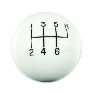 Classic 6-Speed Shift Knob White (3/8-16)