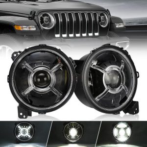 9" Jeep Devil's Eyes LED Headlights for 2018-Later Wrangler JL & Gladiator JT