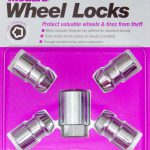 Wheel Locks 5Pcs. 18- Jeep JL 14mm x1.5 Chrome