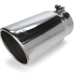 Exhaust Tip 5in x 10in 18in Rolled Pol. Weld-on