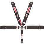 5-Way L&L 52in Lap Belt- Indiv DB Harness B/I  Bl