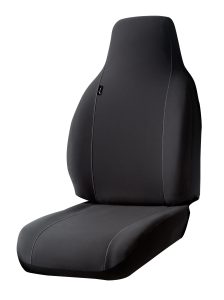 Seat Protector™ Semi Custom Seat Cover; Black; Bucket Seats; Adjustable Headrests;