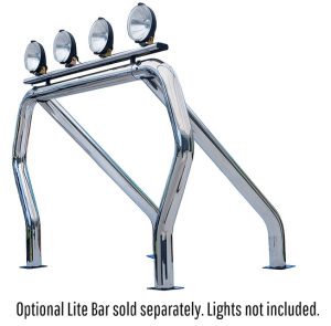 Go Rhino 9009560SSC - Single Bar/Single Kicker (Between Wheel Wells) - Chrome