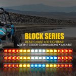 Single Row LED Light Bar with Amber Backlight | Sunrise Series