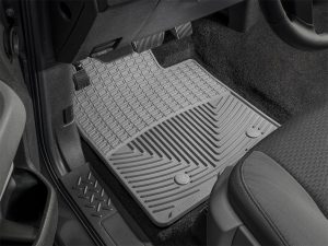 All Weather Floor Mats; Gray; Rear; Center Aisle;