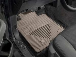 All Weather Floor Mats; Tan; Rear; Center Aisle;