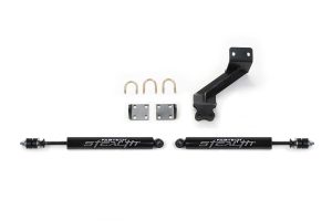 Steering Stabilizer Kit; Stealth Dual Shock; For Stock Steering Systems;