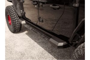 Road Armor Stealth Running Board Steps - Texture Black - JL 4Dr