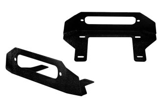 LOD Destroyer Front Bumper Fairlead Mount Black Powder Coated - JL/JK/JT