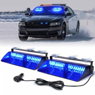 Xprite Unmarked Series Dual LED Windshield Strobe Lights