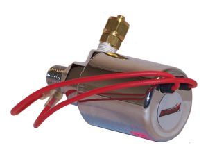 Vortex 4 Solenoid Valve; 12 Volt; 160 PSI Max. Pressure; Inlet 1/8 in. NPT; Chrome;