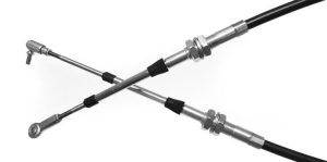 Steinjäger Shifter Cables, Push-Pull 1/4-28 76 Inches Long Bulkhead Style