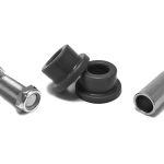 Steinjäger 5/8 Bore Poly Bushing Replacement Kit 1.50 Wide Fits 1.125 ID Tube Black Poly Bushings Hardware Included
