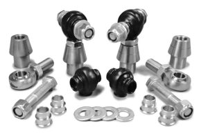Steinjäger Heims, Nuts, Bungs, Inserts and Boots Rod End Kits 5/8-18 RH and LH Chrome Moly Housing, Nylon Race Fits 1.250 x 0.095 Tubing 4 Rod Ends