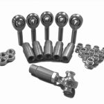 Steinjäger Heims, Nuts, Bungs, Inserts Rod End Kits M12 x 1.75 RH and LH Steel Housing, PTFE Race Fits 1.000 x 0.120 Tubing 6 Rod Ends