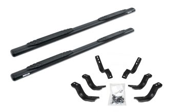 Go Rhino 104036880T - 4" 1000 Series SideSteps With Mounting Bracket Kit - Textured Black