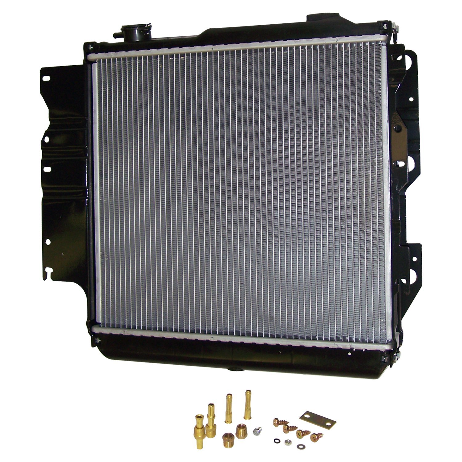 Radiator; 18 1/2 in. x 22 in. Core; 2 Row; Left Hand Drive;