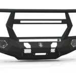 Vengeance Front Bumper; 2 Stage Black Powder Coat; Pre-Runner Guard; w/Sensor Holes; Compatible w/Adaptive Cruise Control; Accommodates Factory LED Fog Lights Or [3] 3X3 LED Cube;