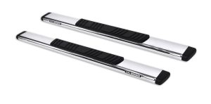 Go Rhino 685412952PS - 5" OE Xtreme Low Profile SideSteps With Mounting Bracket Kit - Polished Stainless Steel