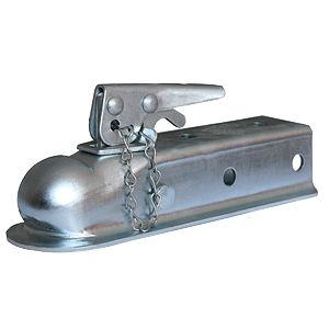 Husky Towing 87073 Strait 2" Wide Channel Mnt Bolt-On 3500 LB Gross Wt Cap 2" Ball Wedge Latch Raw