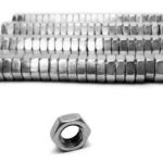 Steinjäger Nuts Bulk Jam Fasteners, Bulk 1/4-28 LH 100 Pack Grade 5 Plated Zinc Silver