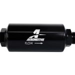 10an Inline Fuel Filter 40 Micron 2in OD Black