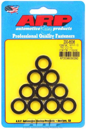 Black Washers - 12mm ID x 3/4 OD (10)