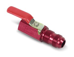 Shut Off Valve 1/2 Npt -10an Bulkhead (Red Alm)