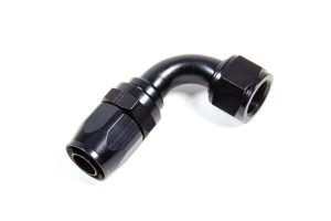 Hose Fitting #10 90 Deg. to #12 Hose Black