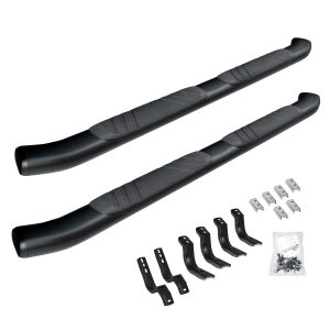 Go Rhino 685443587CB - 5" OE Xtreme Composite SideSteps With Mounting Bracket Kit - Black