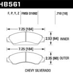 DR-97 Disc Brake Pad; 0.480 Thickness; Fits Aerospace Dynalite w/0.218 in. Hole;